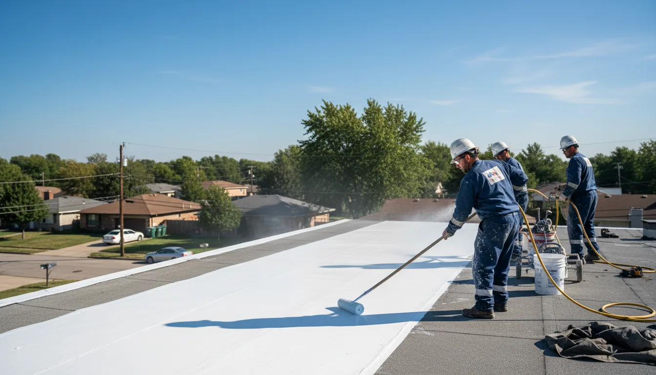 Commercial roof coating in Talihina, OK near me